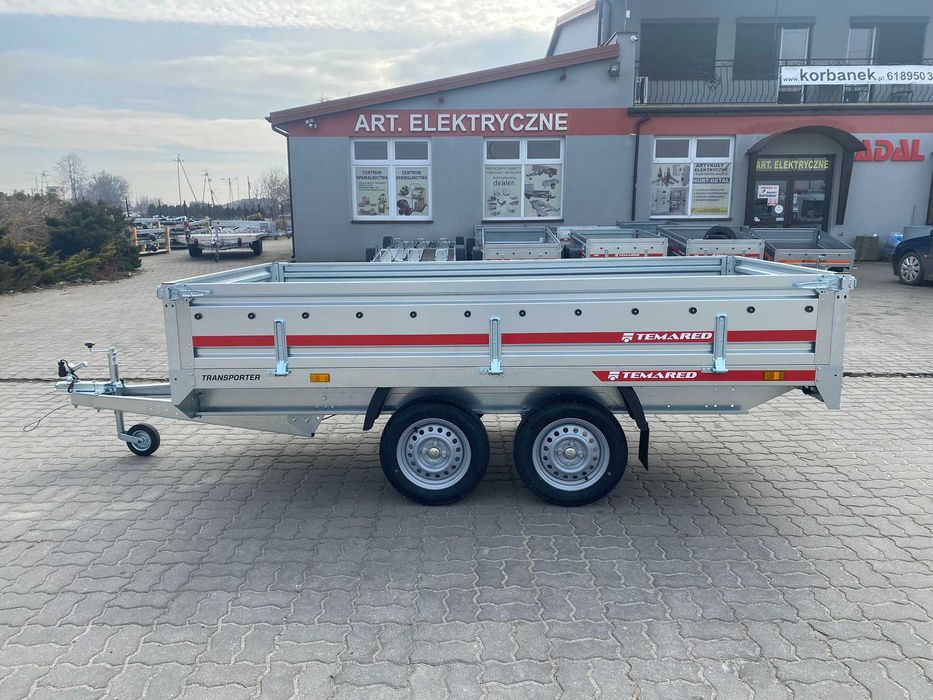 Przyczepa dwuosiowa Temared Transporter 3015/2 o DMC 750kg