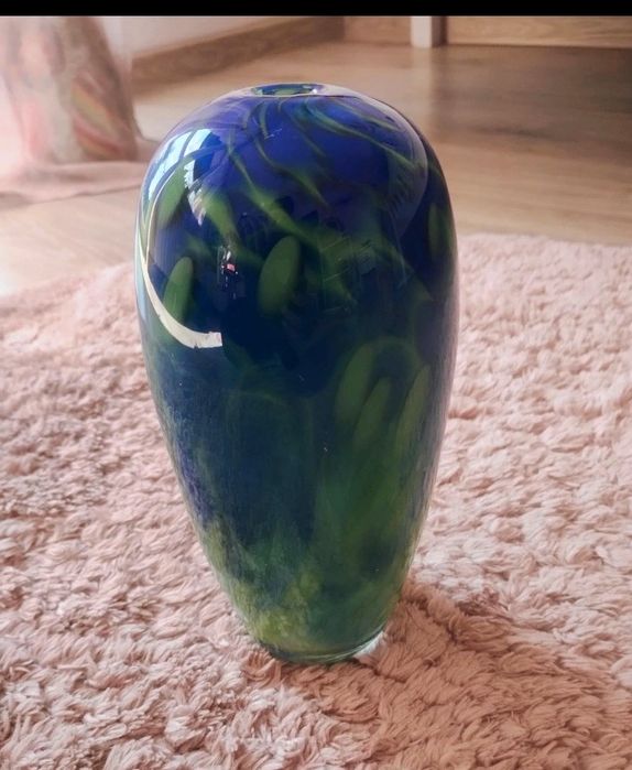 Wazon szklany PRL Krosno