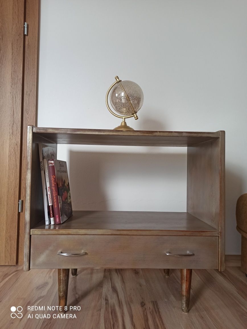 Szafka PRL vintage retro stolik