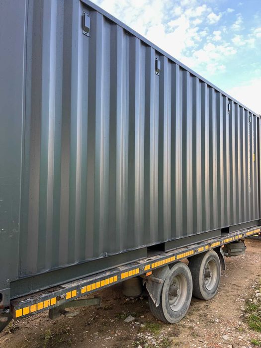 Kontener morski 20 DC OW nowy magazyn granat RAL 7016