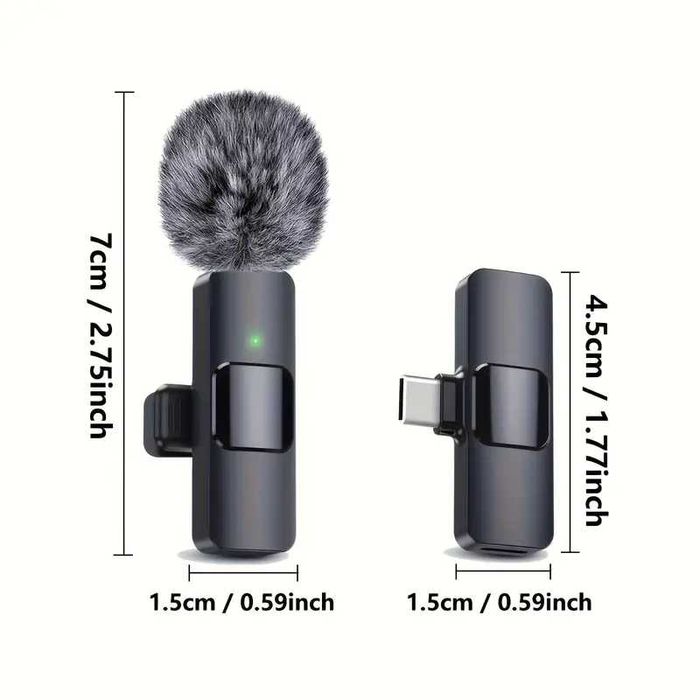 Microfone de Lapela Sem fio