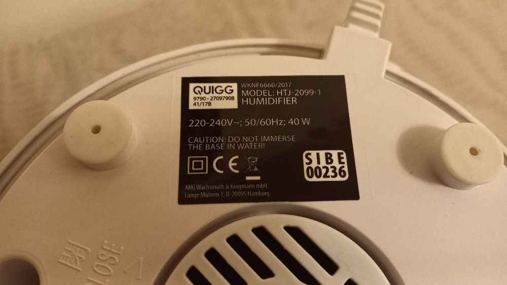 Зволожувач повітря QUIGG