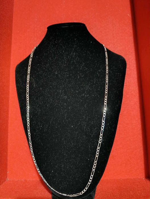 Prata 925 Plaquêt Fio Malha Batida 3+1