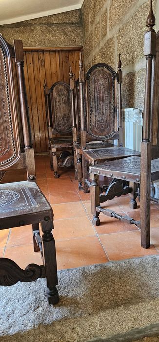 Conjunto de 6 cadeiras vintage