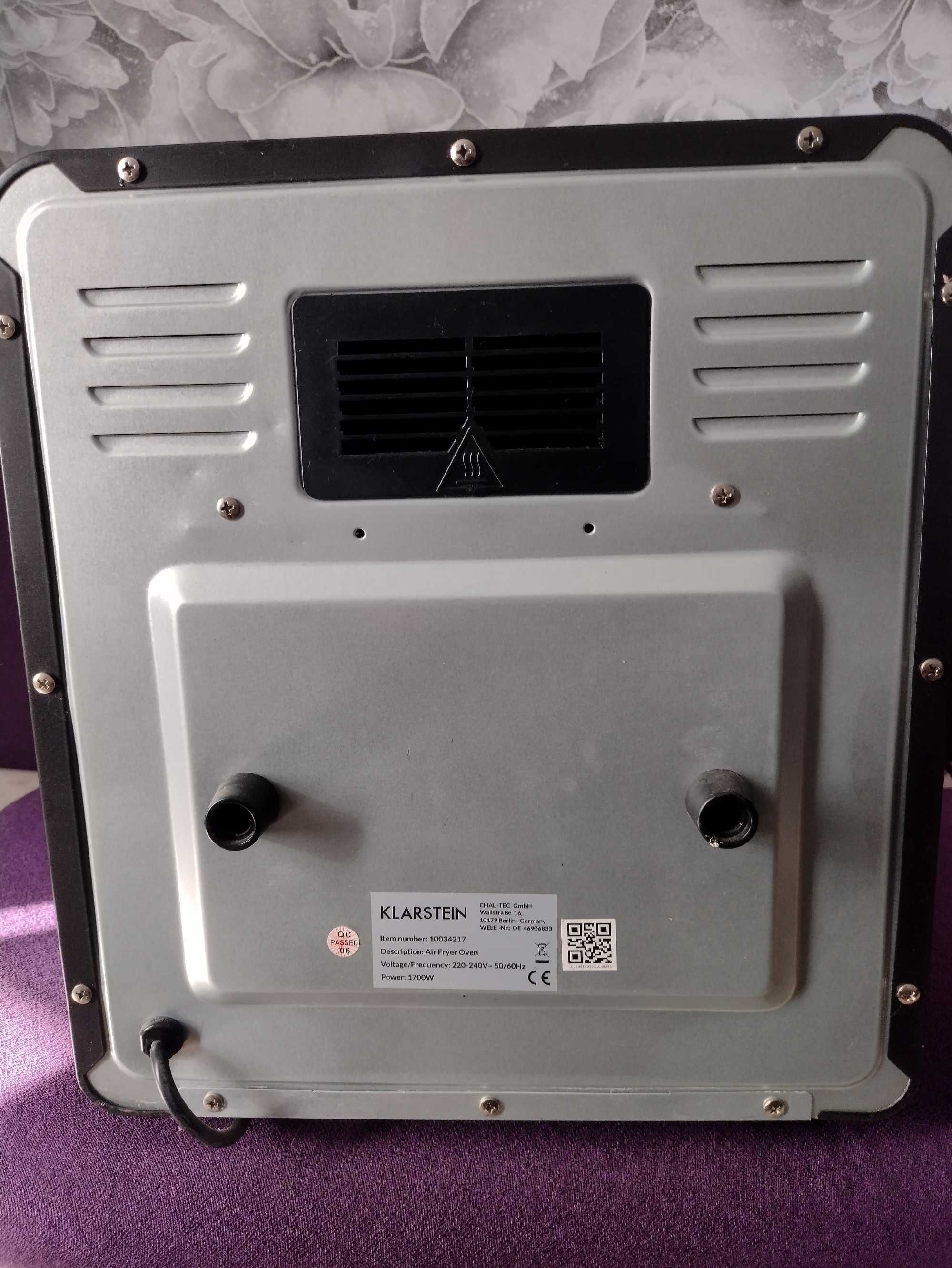 Аерогриль-фритюрниця KLARSTEIN AeroVital Cube Chef 1700 Вт (10034217)