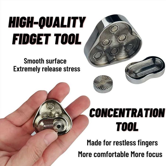 EDC Фіджет іграшка трикутний слайдер магнітний Fidget Toy антістрес