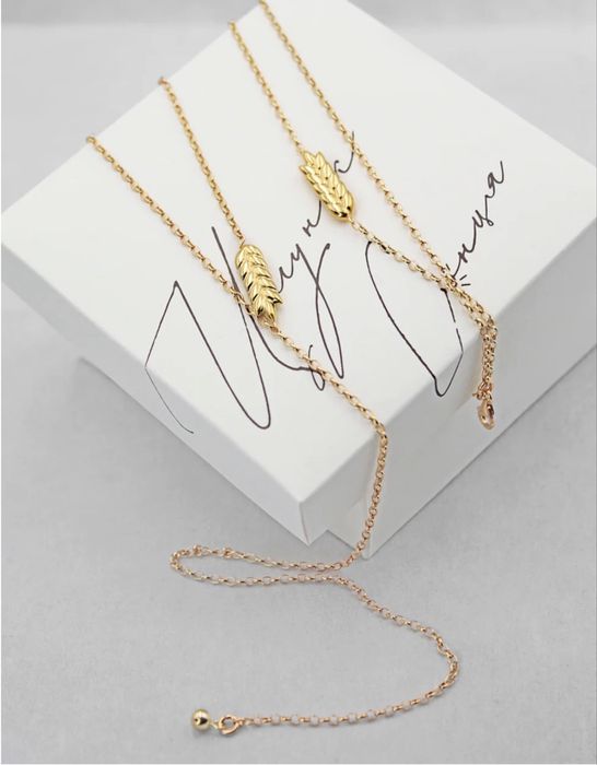 Сережки і підвіска «Цілунок сонця» пшеничні колоски Ні грама драми