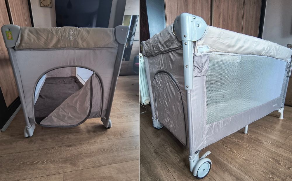Łóżeczko turystyczne dwupoziomowe i gratis