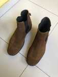 Botins de homem em camurça e pele