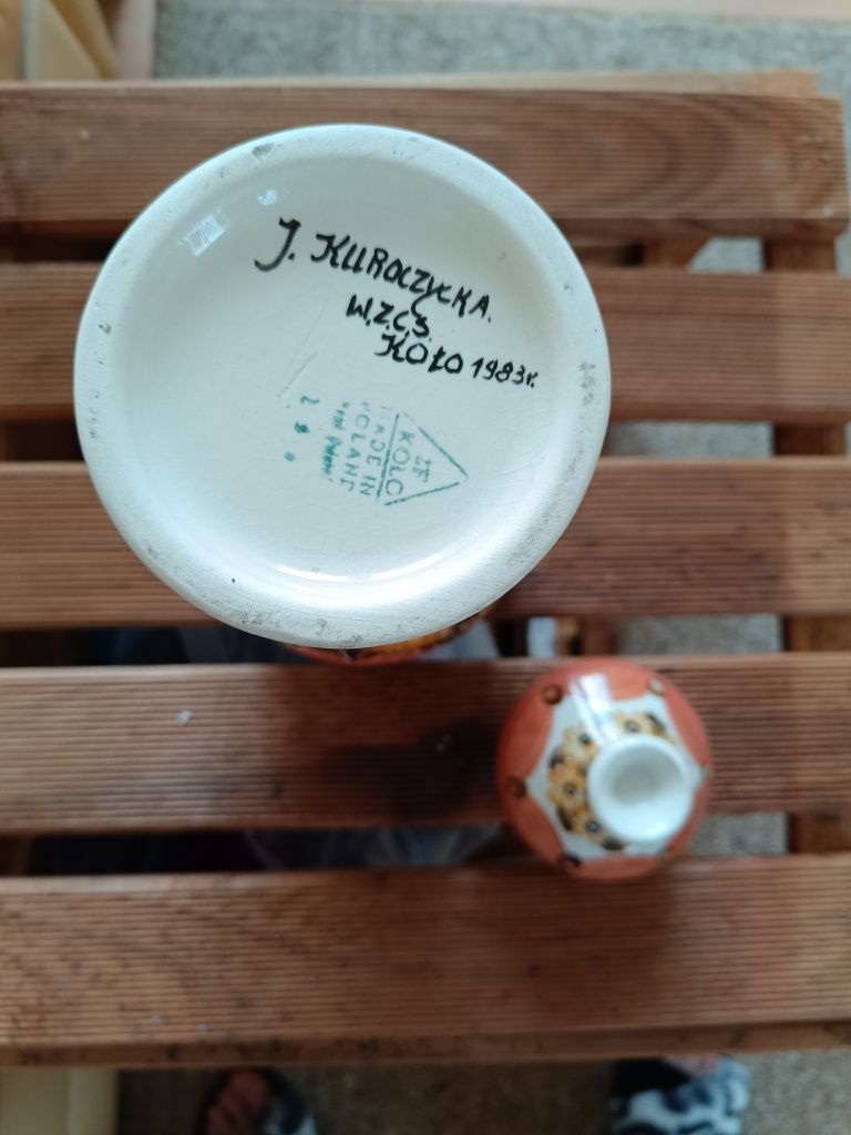 Amfora Koło wazon porcelana z PRL-u