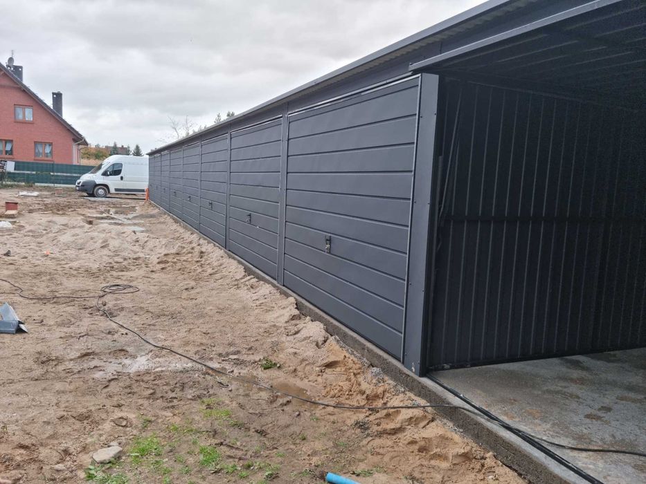 Dwustanowiskowy garaż + DRZWI Dwuspad