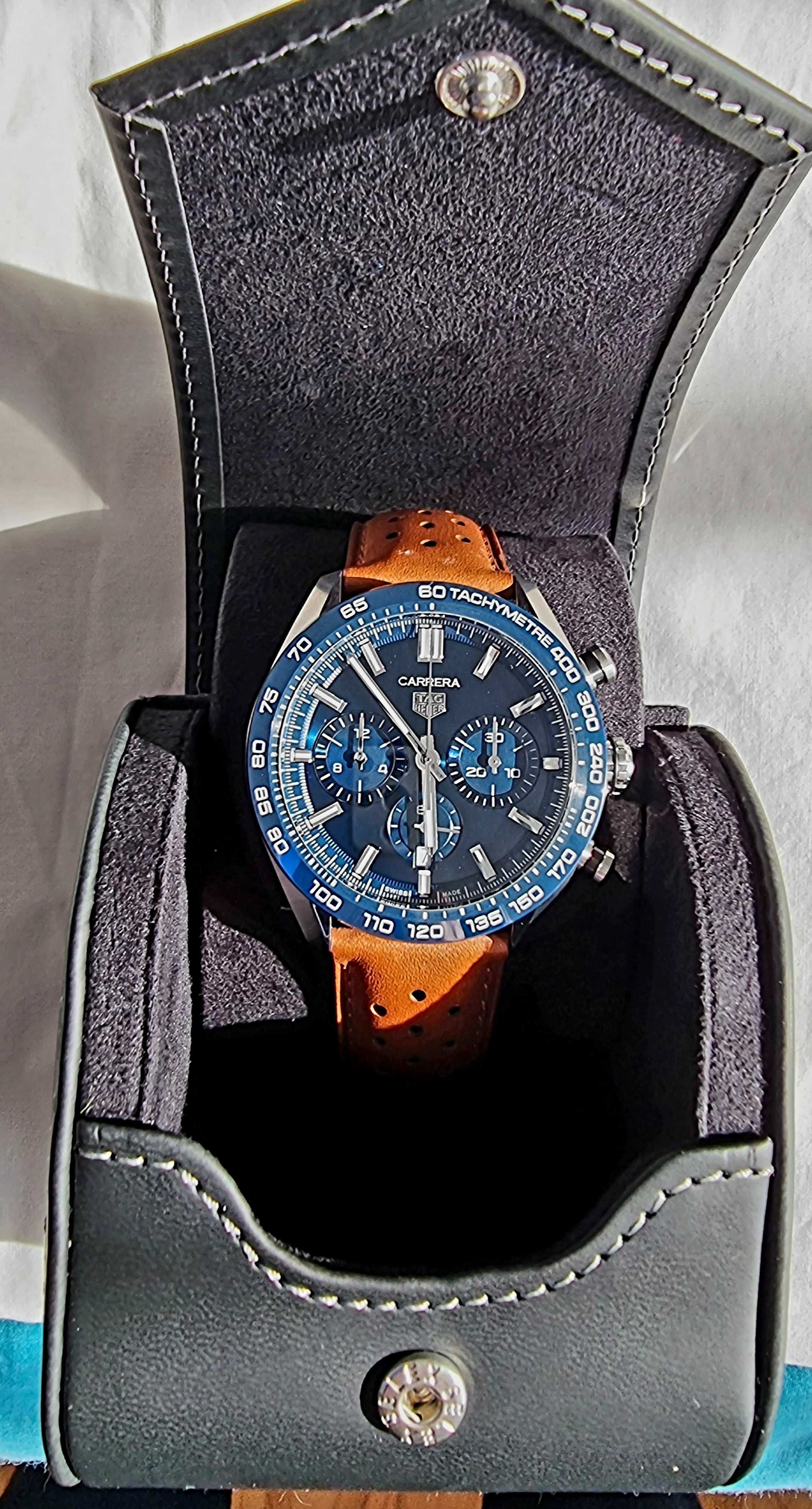 Novo TAG HEUER CARRERA Cronógrafo Automático Calibre 02