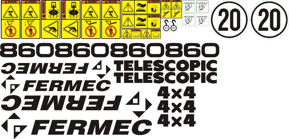 Naklejki Fermec 760 780 i 860