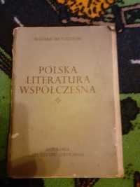 Książka Polska literatura współczesna Ryszard Matuszewski antologia
