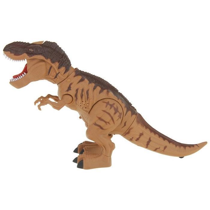 Interaktywny Dinozaur Chodzi Świeci - brązowy