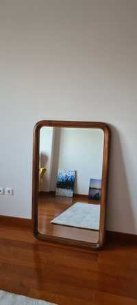Espelho moldura madeira vintage