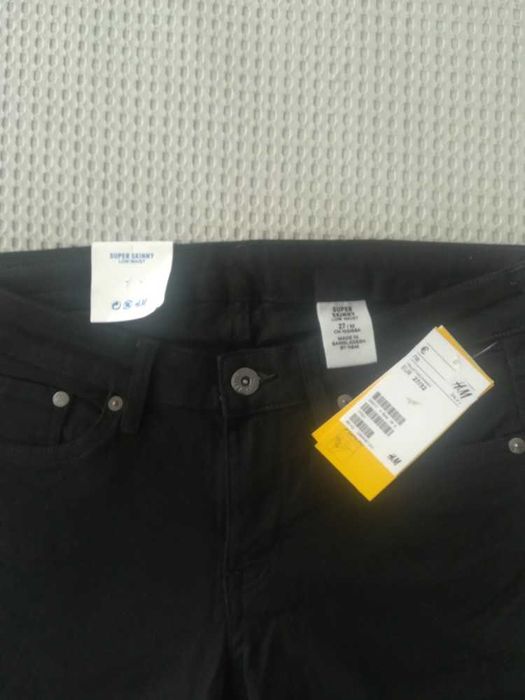 Чорні джинси - скінні H&M розмір 27/32