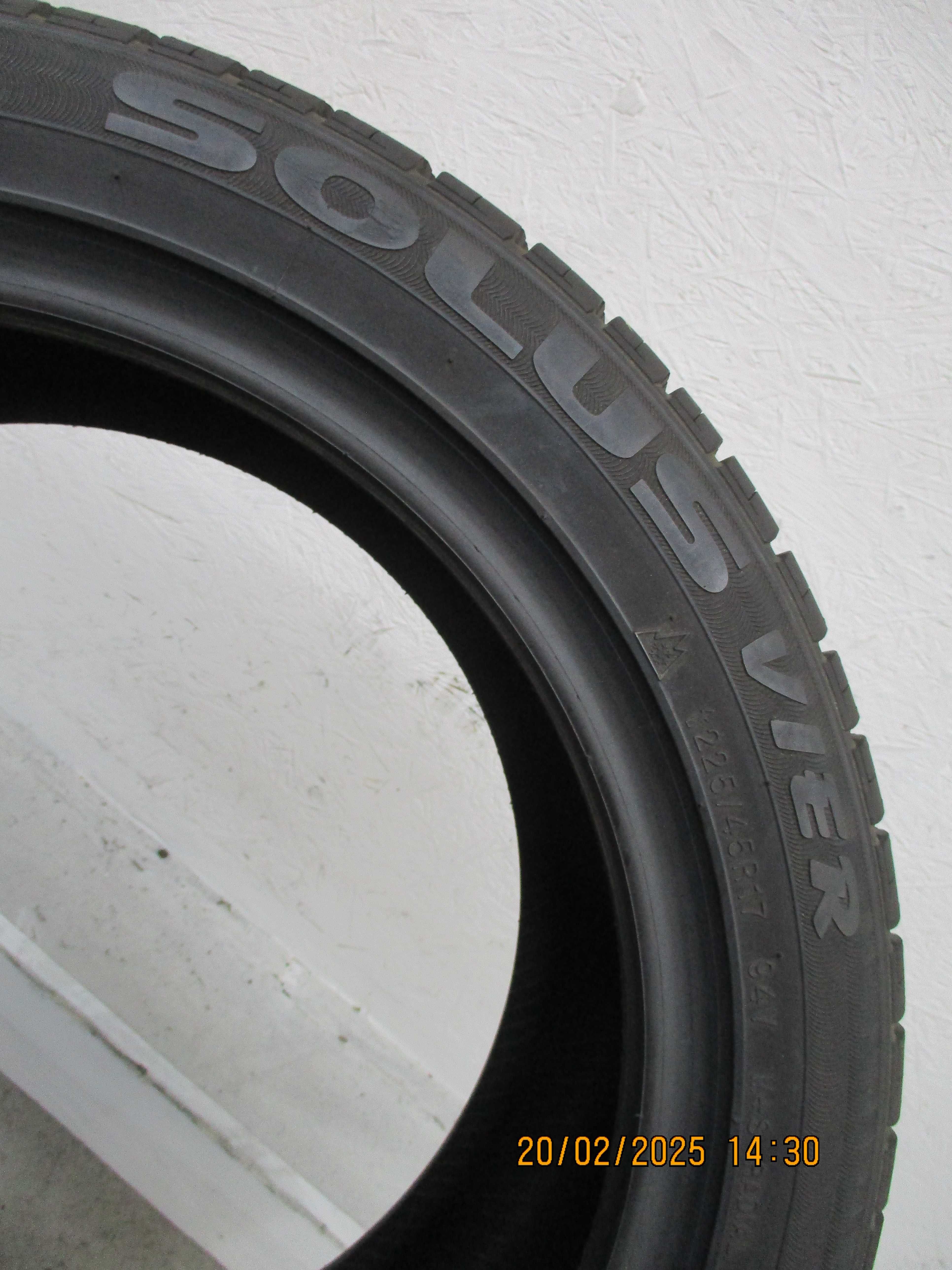 1x 225/45R17 Kumho Solus Vier (All Weather) 7,4mm