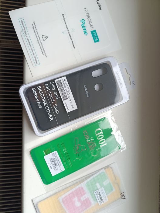 SAMSUNG A30 (бампер+скло)