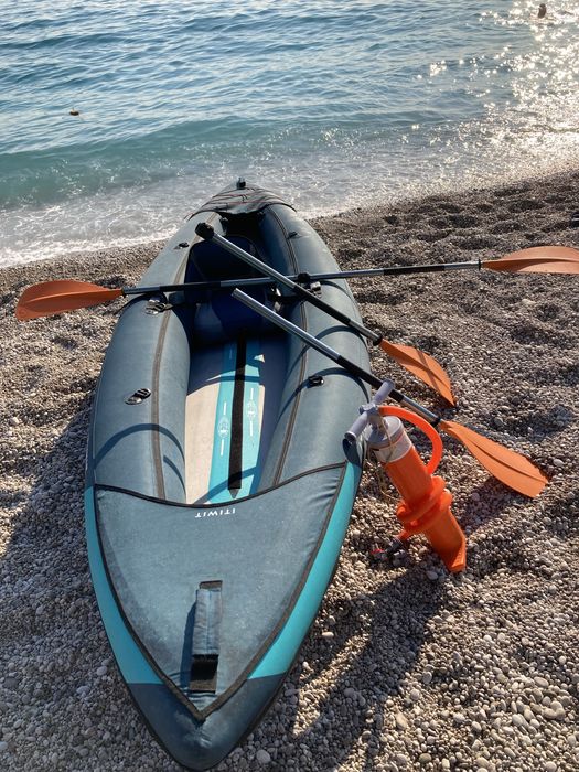 Надувний Туристичний Каяк ITIWIT Тримісний 3,82 х 1,08 м Синій