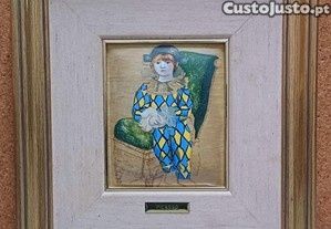 Quadros em esmalte pintado