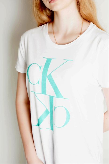 CALVIN KLEIN ОРИГІНАЛ. Нова жіноча футболка біла розмір L