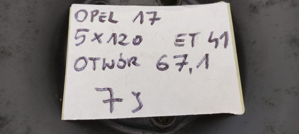 Felgi stalowe Opel 17" 5x120 et41 8N możliwa wysyłka+
