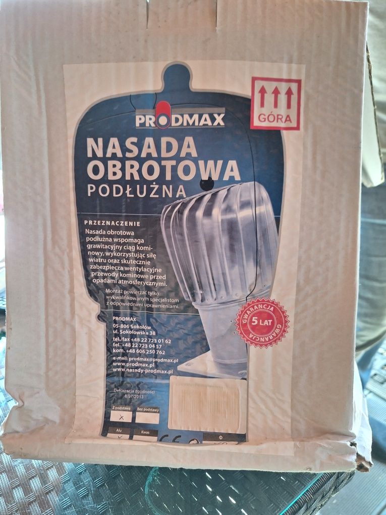 Nasada kominowa podłużna Prodomax fi 150