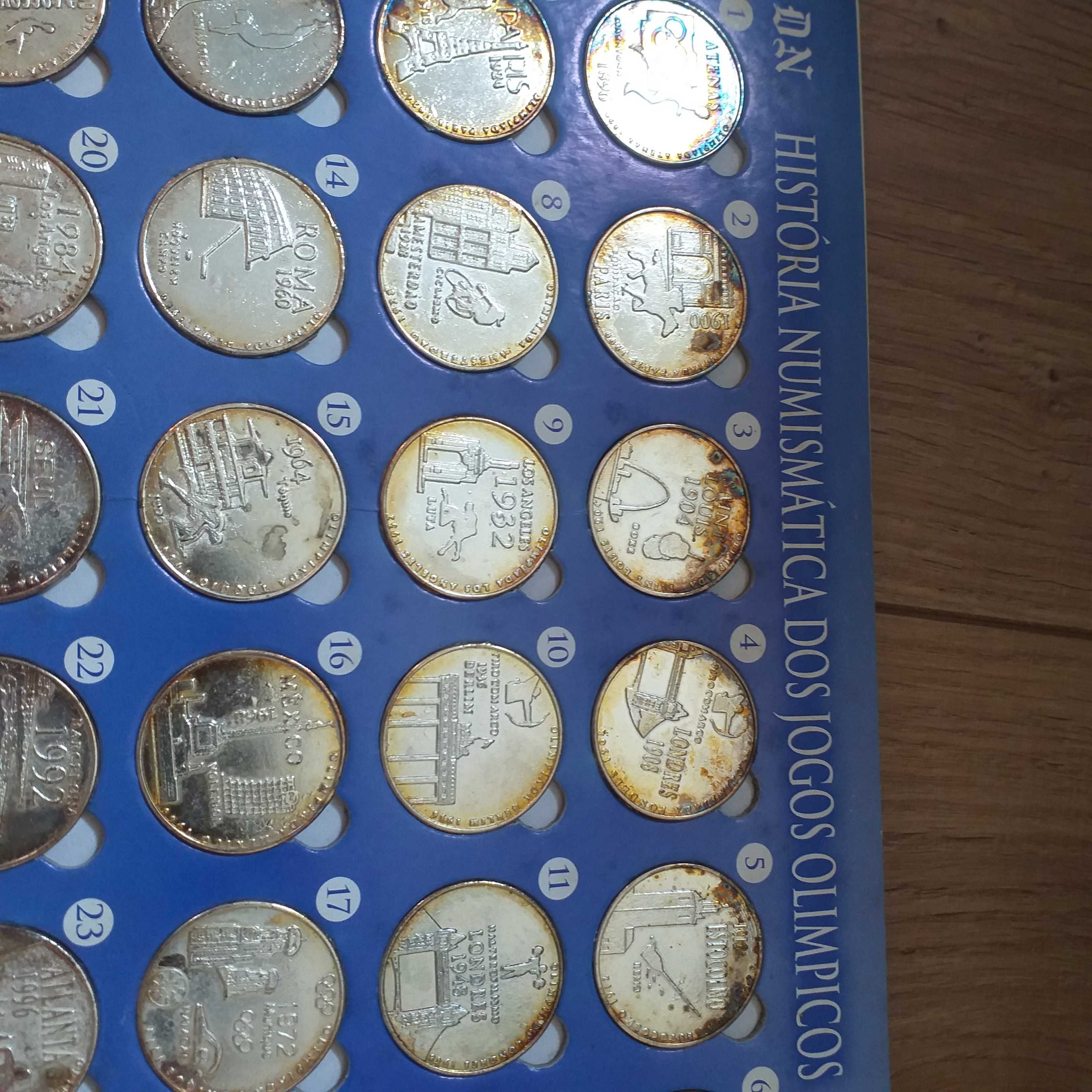Coleção 24 Medalhas Jogos Olímpicos