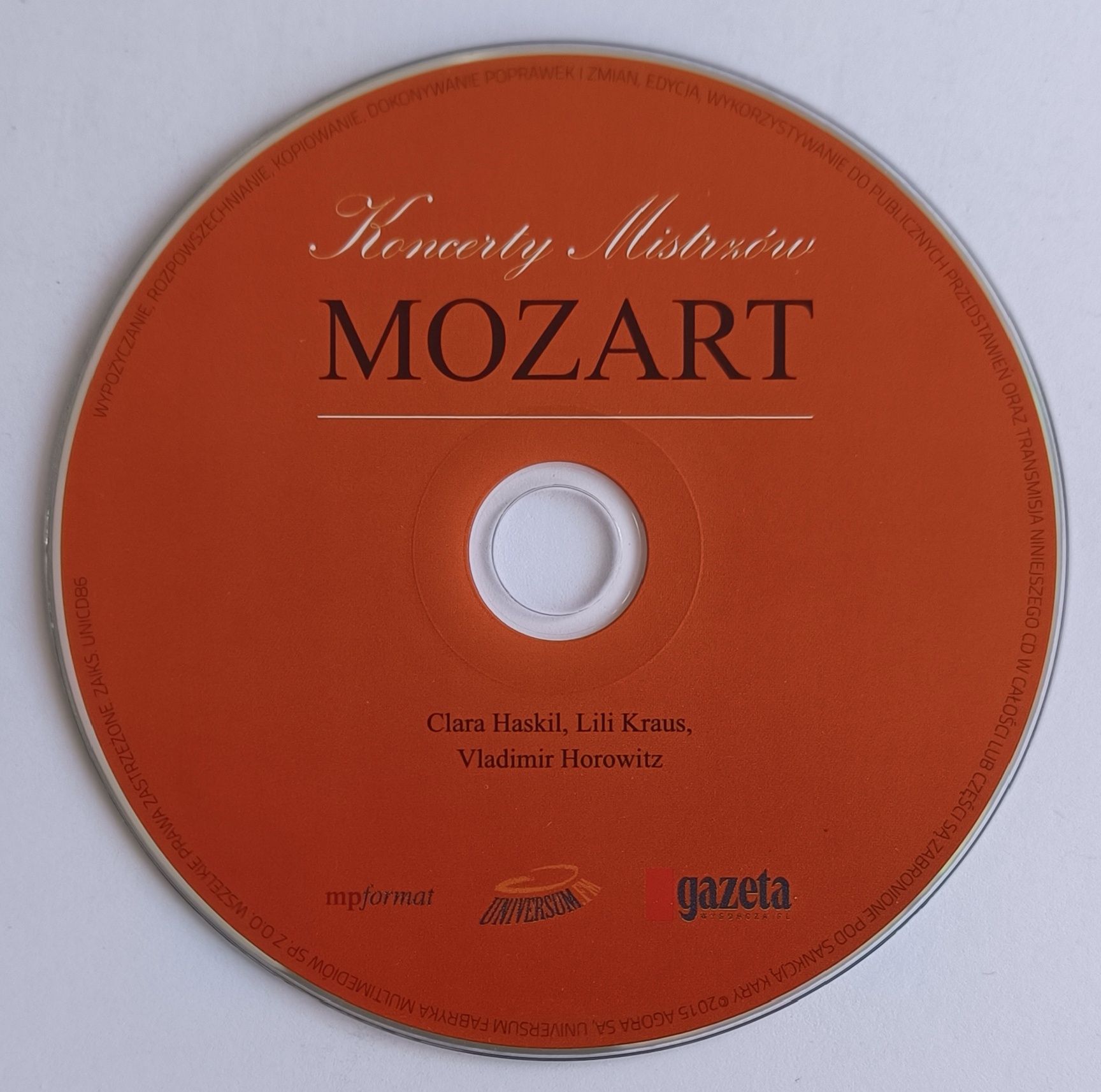 Koncerty Mistrzów Mozart Nr2 2015r