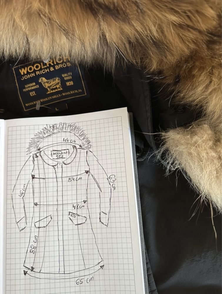 Woolrich piękna zimowa kurtka puch i pierz Roz M/L