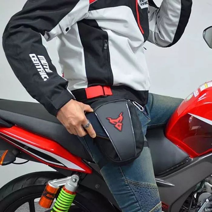 Bolsas de perna à prova de água expansível moto cafe racer