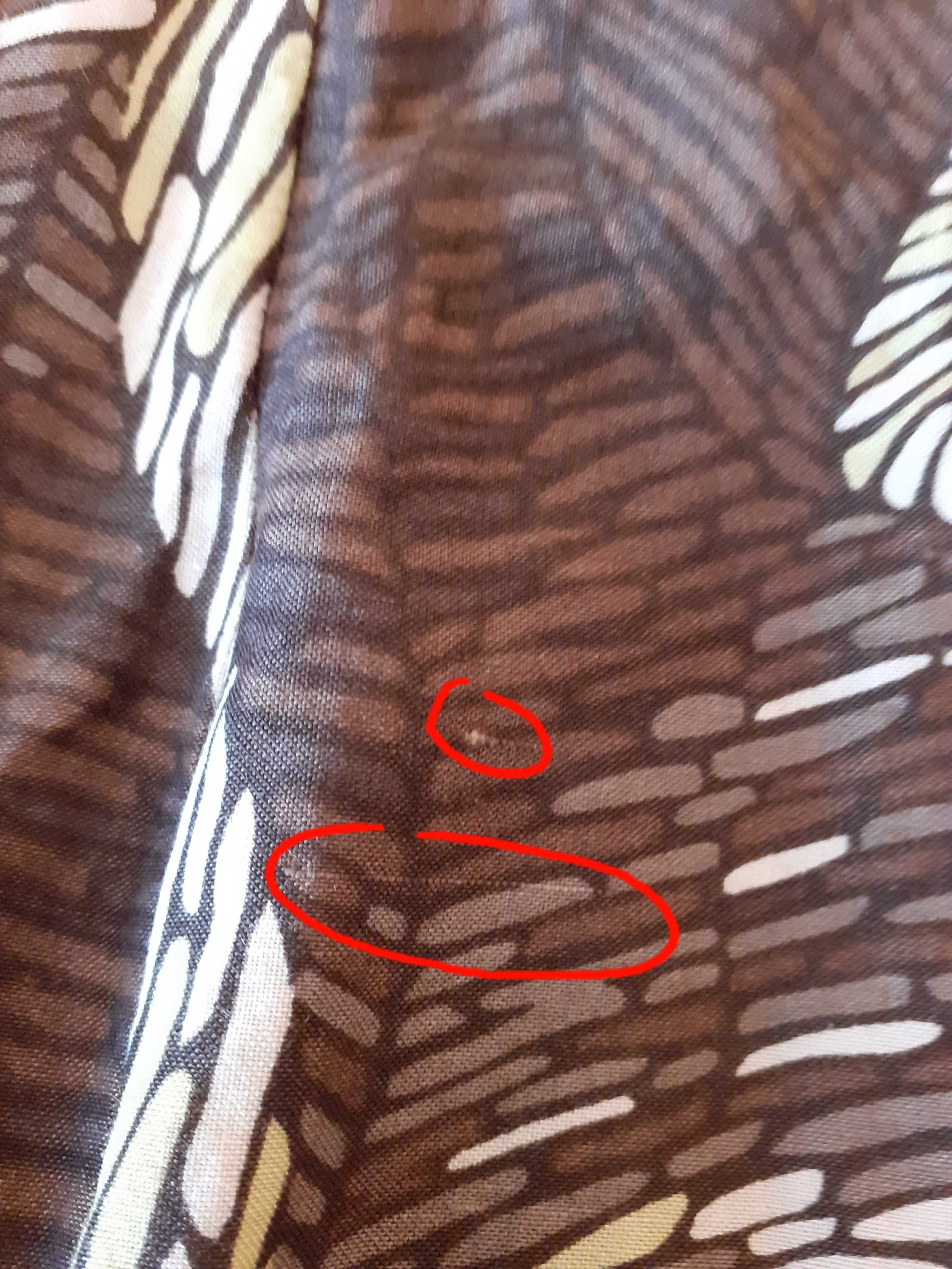 44 Spódnica dla niskich długa maxi wzory len wiskoza Marks & Spencer