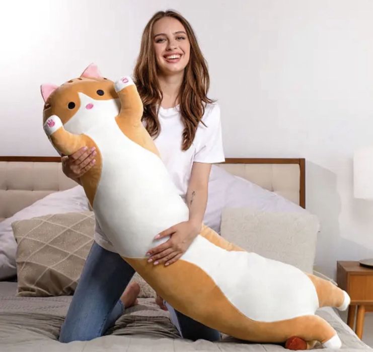 Скидка! Мягкая игрушка подушка Кот Батон   Мʼяка іграшка Кіт Батон