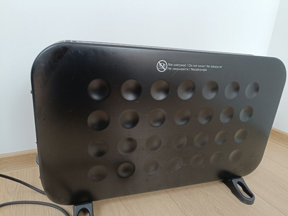 Ravanson grzejnik konwektor elektryczny czarny