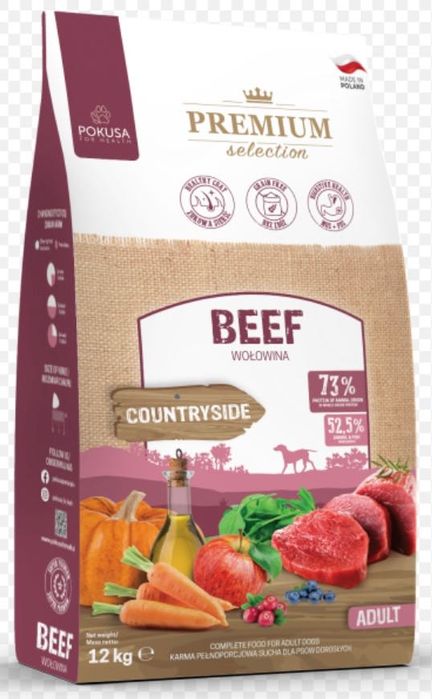 Pokusa Adult Beef 12 kg - hipoalergiczna karma dla psa z wołowiną