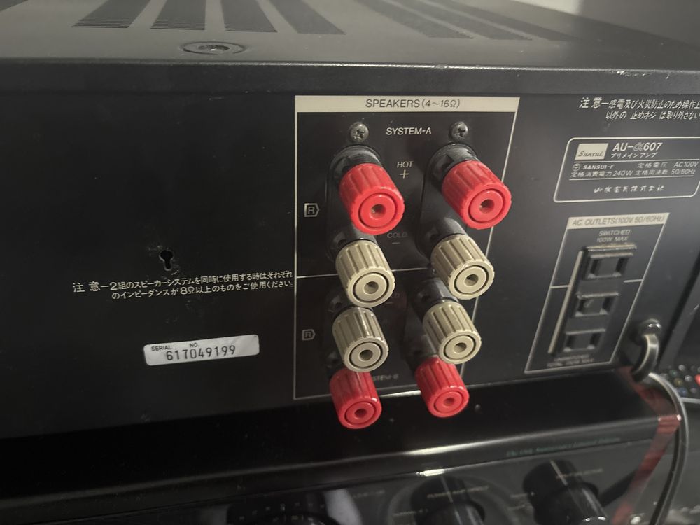 Wzmacniacz sansui au-a607 made in japan jedyny na olx 100v