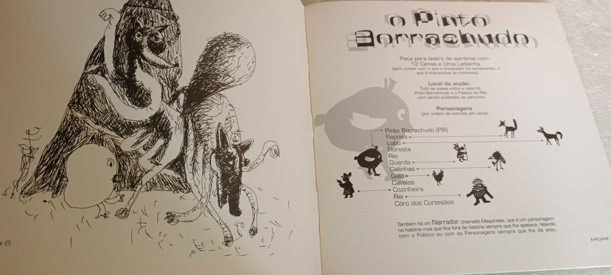 Antigo Livro o pinto borrachudo com ilustrações A. Péssimo