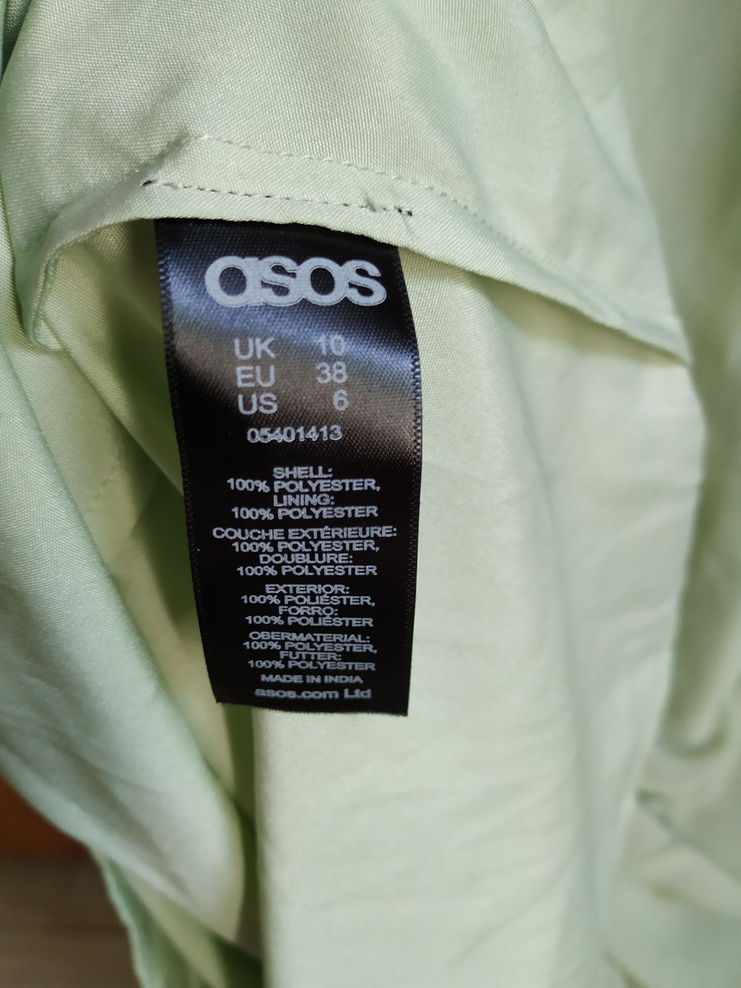 Asos miętowa nowa suknia wesele maxi/ midi/ mini  koraliki 34/36