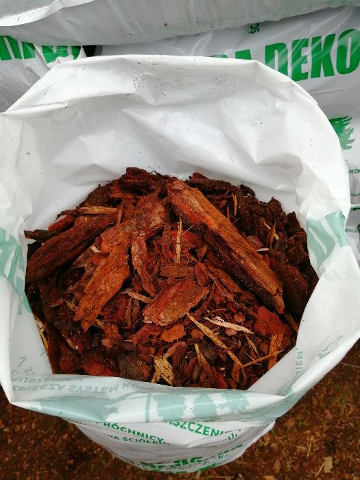 Kora Sosnowa SORTOWANA drobna średnia gruba ogrodnicza ziemia torf