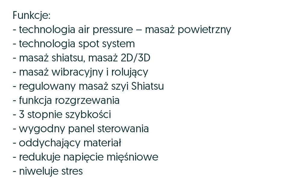Mata masująca Medivon Cosy Air Pro