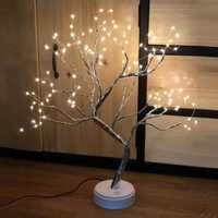 Декоративное дерево светильник-ночник Bonsai led tree light h20in N1