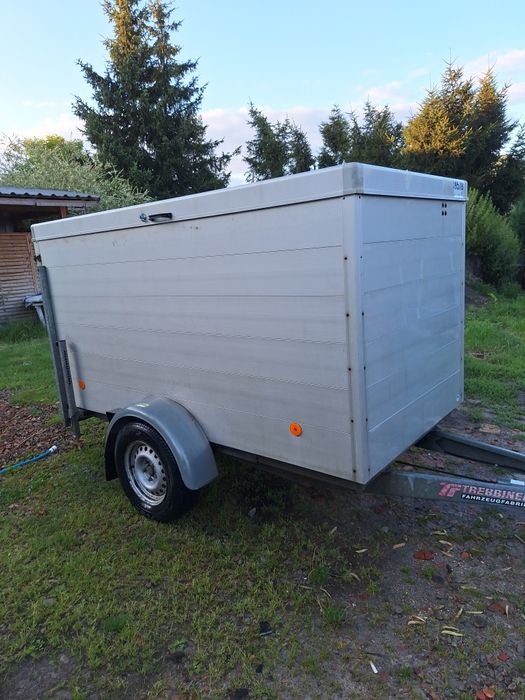 Przyczepa towarowa kontener box aluminiowa zamykana