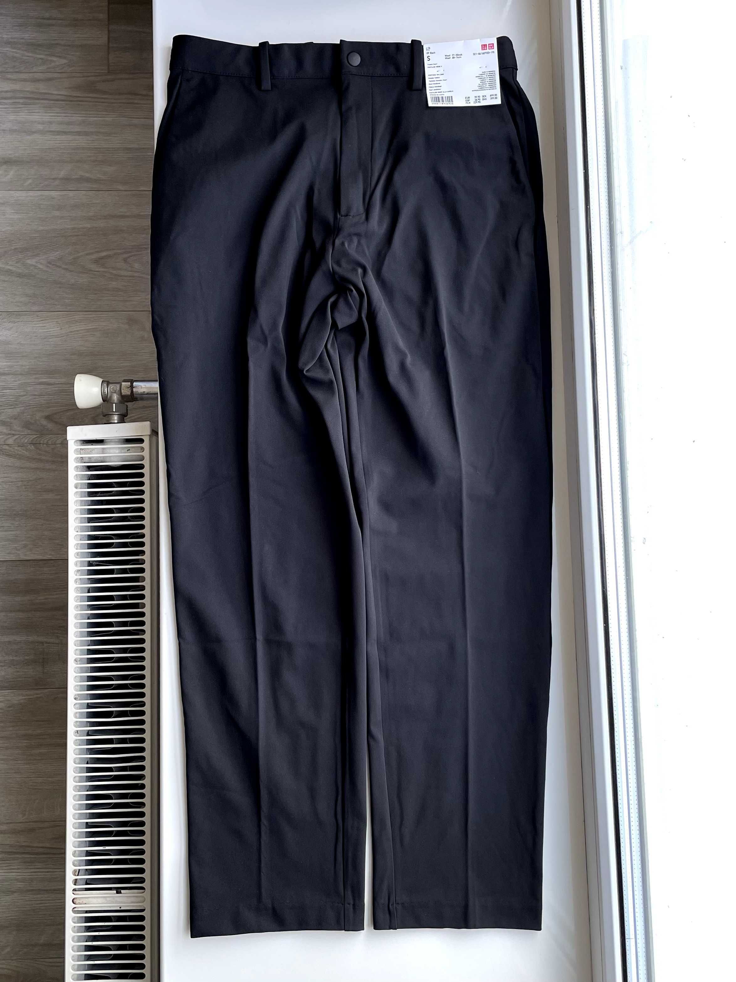 Штани Uniqlo Smart з ультра-стрейчем до щиколотки Розмір S Чорні колір