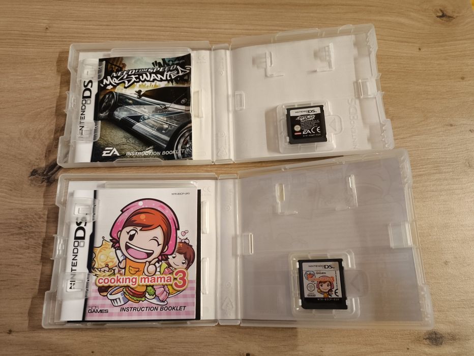 NFS most wanted i cooking mama 3 na Nintendo ds