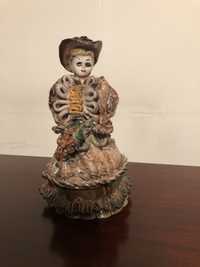 Vintage aktyk figurka kobieta glina ceramika malowana
