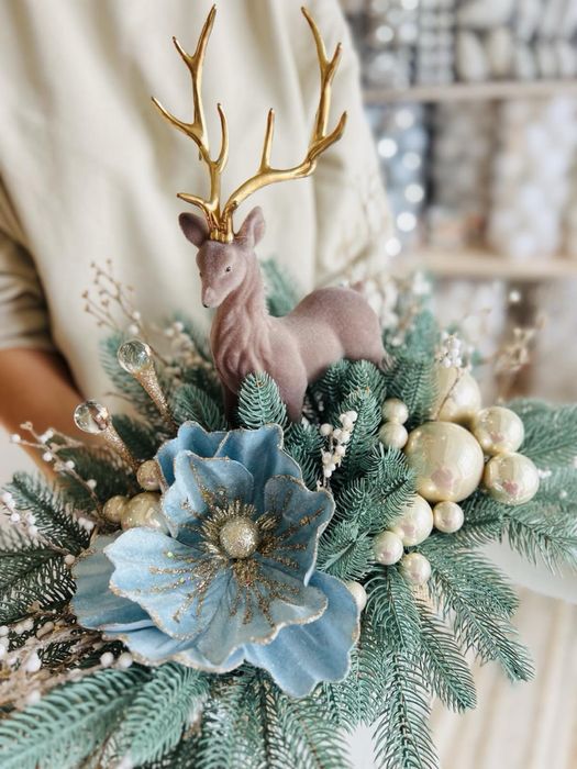 Новорічний декор для будинку, декор на стіл.