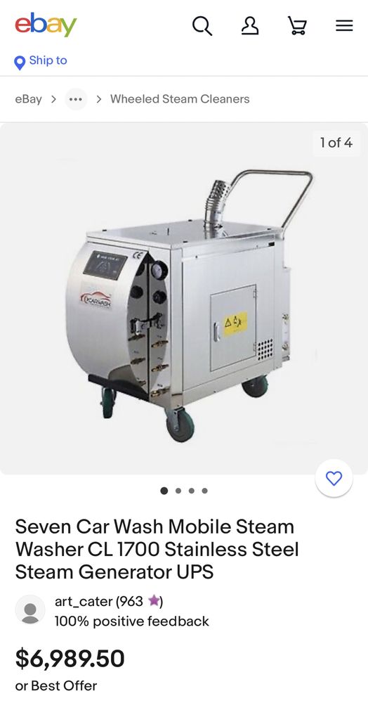 Дизельная Мобильная паровая мойка Seven Car Wash CL 1700
