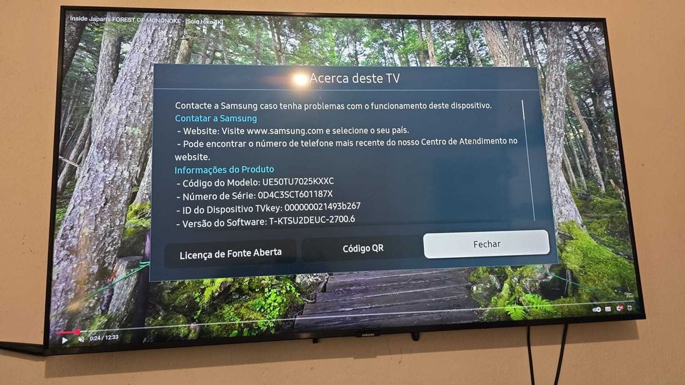 Smart Tv 50' Samsung + Suporte de Parede