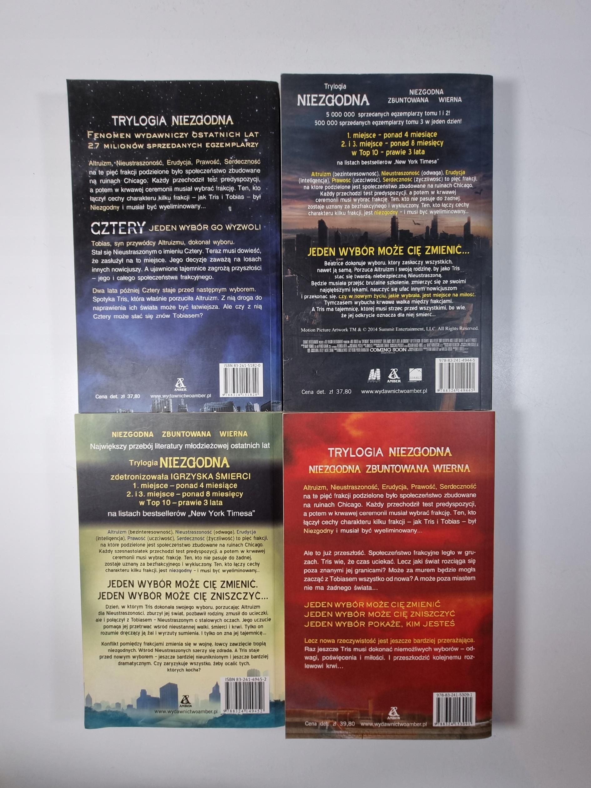 Niezgodna / Zbuntowana / Wierna / Cztery / Veronica Roth